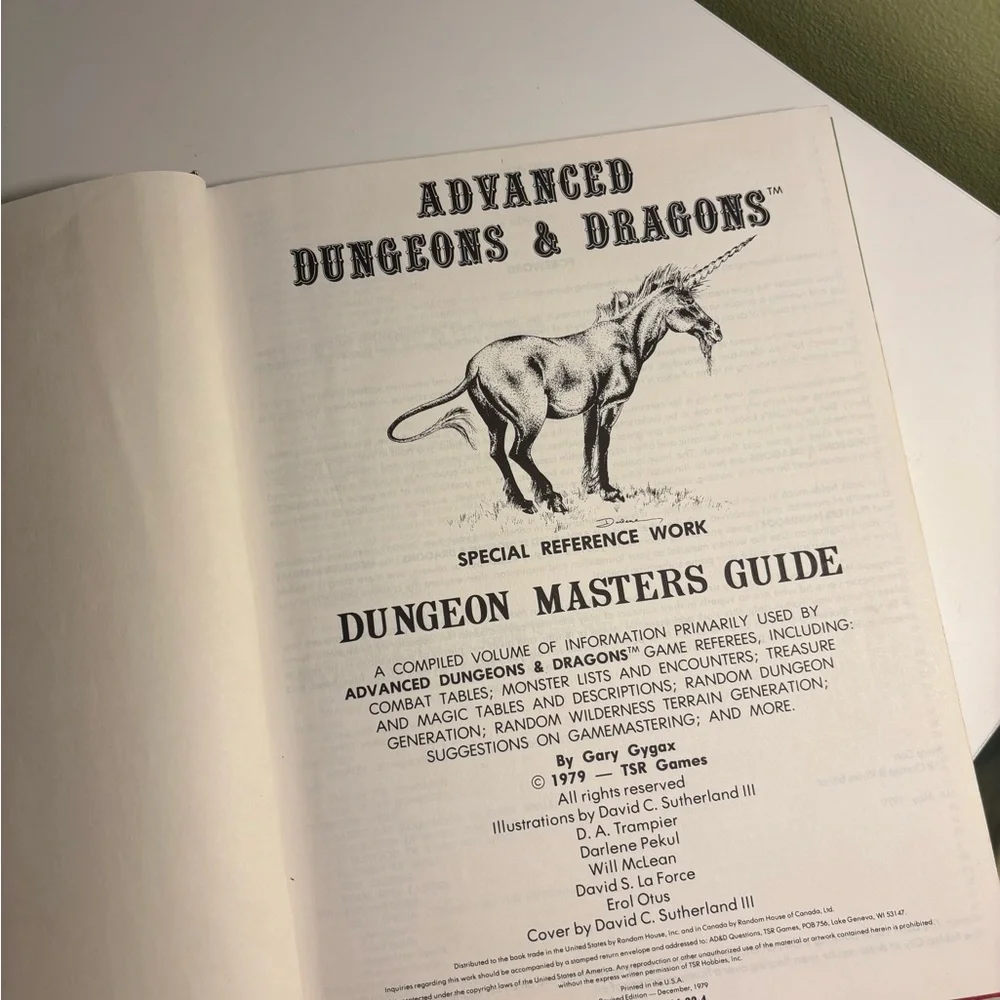 First Edition Dungeon Masters Guide